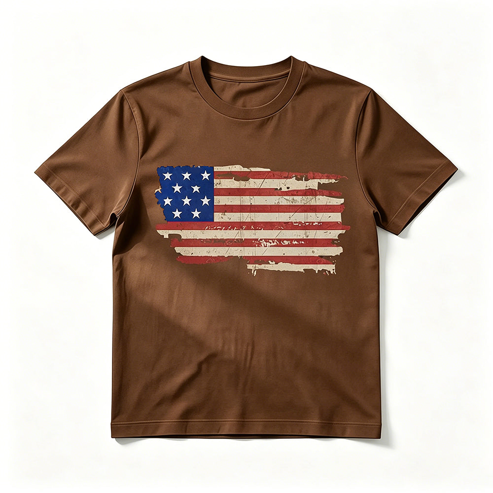 Vintage American Flag Graphic Tee