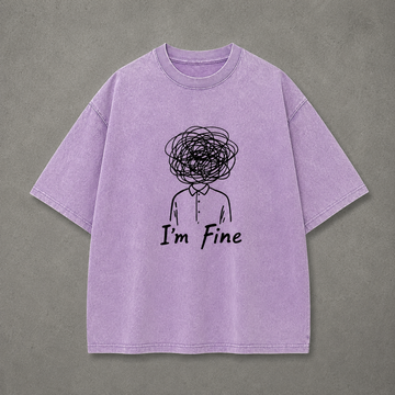 I'm Fine Vintage Graphic Tee